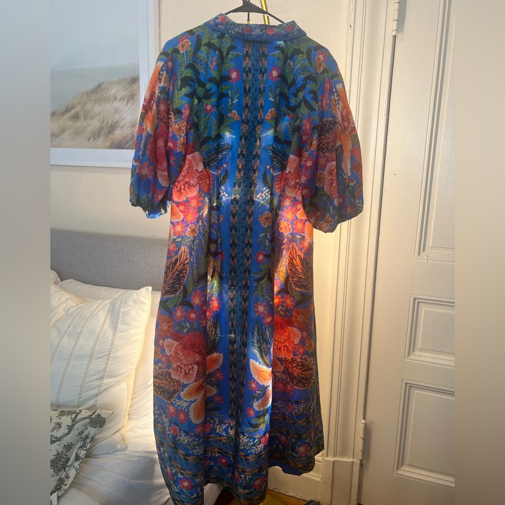 FARM Rio Vibrant Floral Maxi Dress - Blue and Orange - Picture 4 of 10